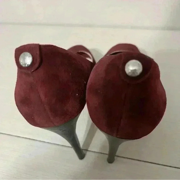 Michael Kors York Suede Platform Peep Toe size 7M - Picture 7 of 10